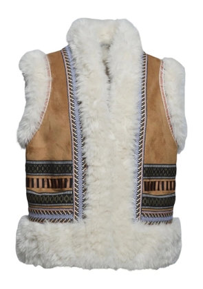 Bazar Deluxe embroidered gilet - Brown