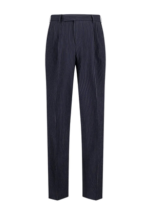 PT Torino pinstripe-pattern pleat-detail trousers - Blue