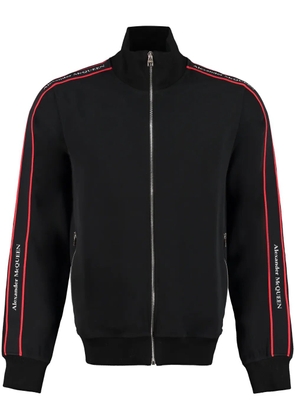 Alexander McQueen logo-print track jacket - Black