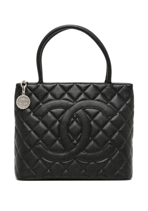 CHANEL Pre-Owned 2002 Medallion tote bag - Black
