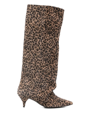ALCHIMIA 60mm animal-print boots - Brown