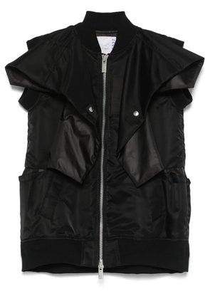 sacai padded gilet - Black