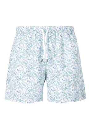 Fedeli floral-print swim shorts - Green