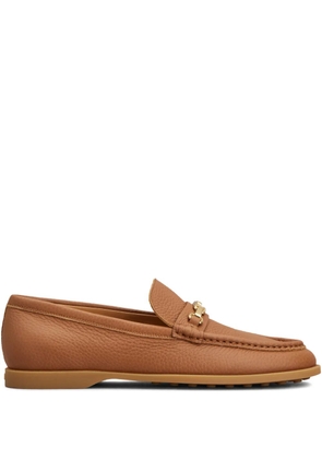 Tod's leather loafers - Brown