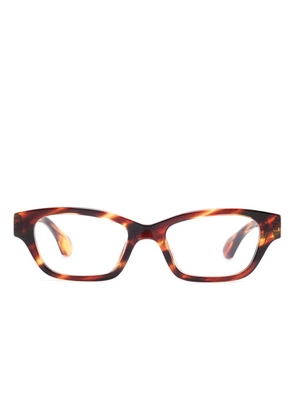 Alain Mikli rectangle-frame glasses - Brown