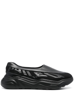 PHILEO logo-print low-top laceless sneakers - Black