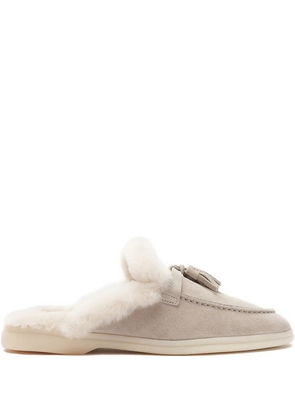 Scarosso Lucrezia suede mules - Neutrals