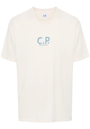 C.P. Company logo-print cotton T-shirt - Neutrals