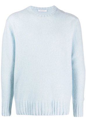 Cruciani crew-neck fine-knit jumper - Blue