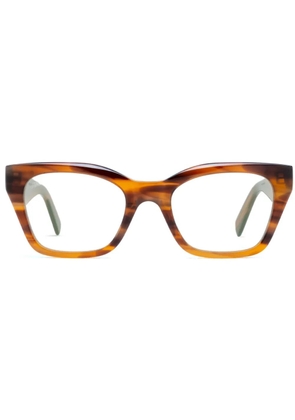 akila square-frame glasses - Brown