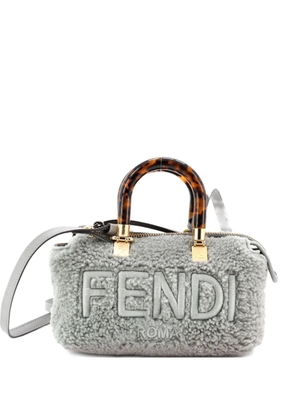 Fendi Pre-Owned Logo By The Way Top Handle Bag Shearling Mini satchel - Grey