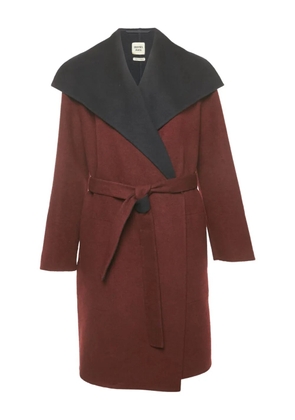 Hermès Pre-Owned cashmere belted coat - Red