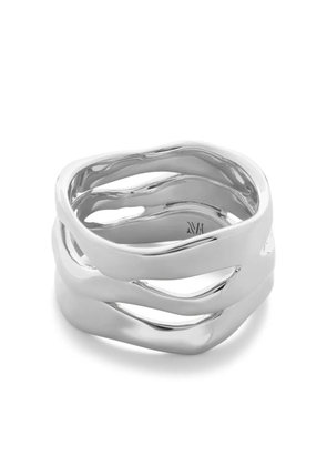 Monica Vinader The Wave cut-out ring - Silver