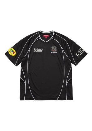 Supreme piping soccer T-shirt - Black