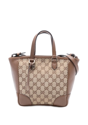 Gucci Pre-Owned 2016-2025 Small GG Canvas Bree satchel - Brown