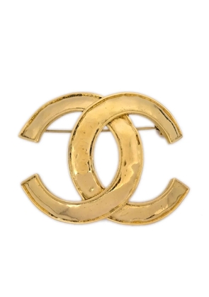 CHANEL Pre-Owned 1994 CC corsage brooch - Gold