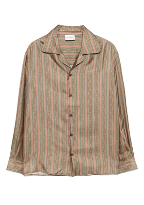 Drôle De Monsieur La Chemise Rayure Fleuries shirt - Pink