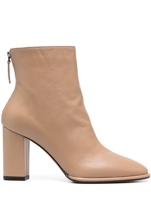 Le Silla Elsa 85mm leather ankle boots - Neutrals