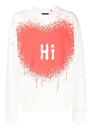 Haculla Hi Bye cut-out sweatshirt - White