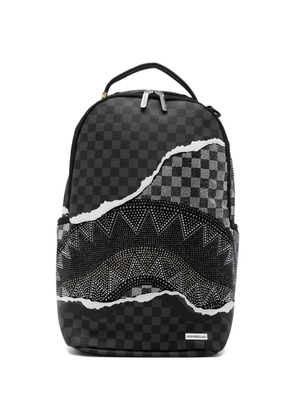 Sprayground Diamond Tear checkerboard-pattern backpack - Black