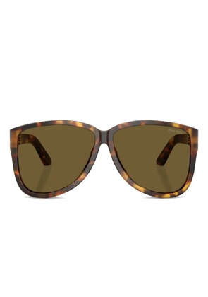 Miu Miu Eyewear tortoiseshell logo-plaque sunglasses - Green