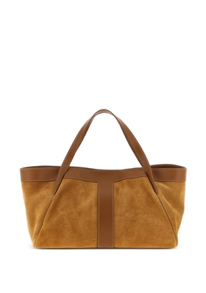 TWINSET embossed leather shoulder bag - Brown