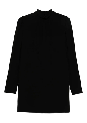 Max Mara high-neck long-sleeve dress - Black
