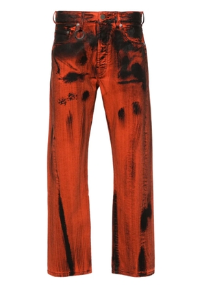 Études Studio Side Denim straight-leg jeans - Orange