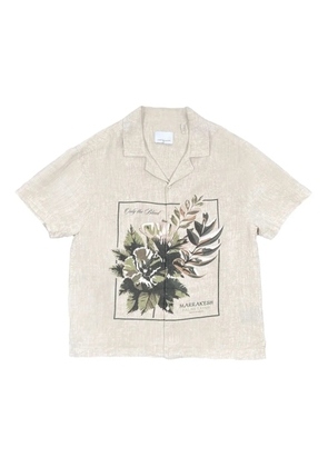 Only the Blind Botanical linen shirt - Neutrals