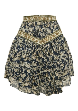 Isabel Marant Vintage 2024 Vega floral-print cotton mini skirt - Blue