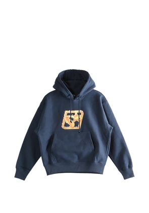 Stüssy graphic-print hoodie - Blue
