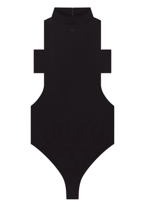 Courrèges mock-neck bodysuit - Black