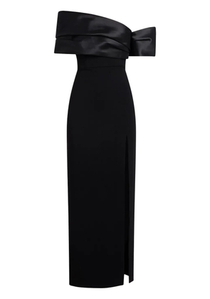 Solace London Alexis off-shoulder gown - Black