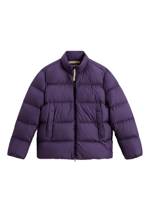Woolrich high-neck quilted jacket - Purple