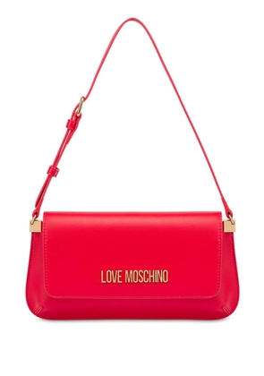 Love Moschino logo shoulder bag - Red