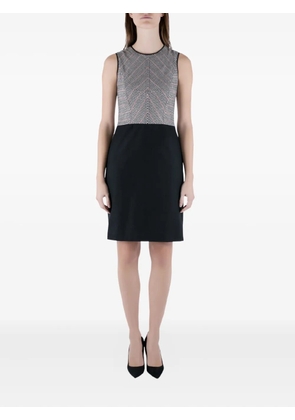 Derek Lam houndstooth sleeveless mini dress - Black