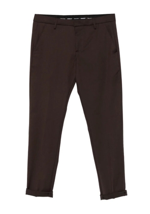 DONDUP cuffed wool trousers - Brown