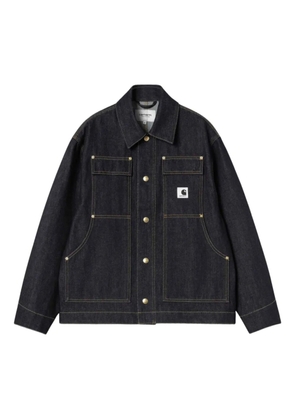 Carhartt WIP logo-patch denim jacket - Blue