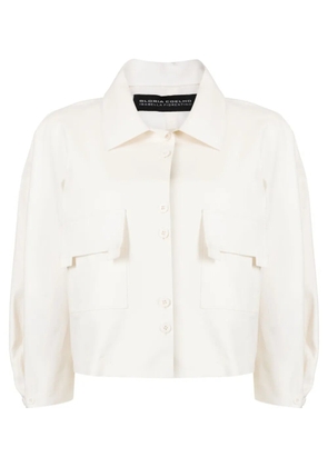 Gloria Coelho x Isabella Fiorentino cropped shirt jacket - White