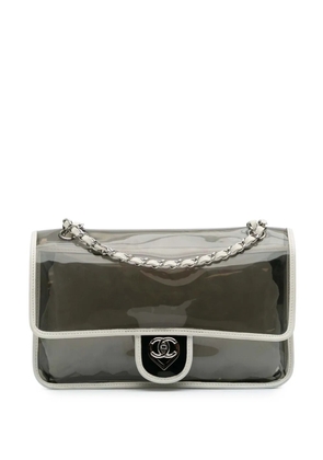 CHANEL Pre-Owned 2008-2009 Large PVC and Lambskin Naked Flap shoulder bag - White