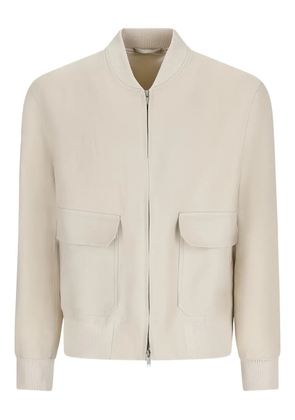 Lardini zip-fastening flap-pocket jacket - Neutrals