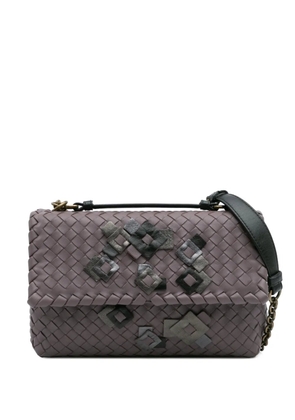 Bottega Veneta Pre-Owned 2012-2025 Small Nappa Intrecciato Embroidered Olimpia shoulder bag - Purple