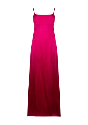 Max Mara square-neckline bow maxi dress - Pink
