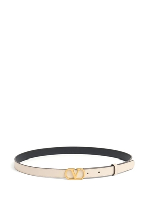 Valentino Garavani VLogo Signature leather belt - Neutrals