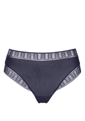 ERES Nuageux lace-trimmed thong - Blue