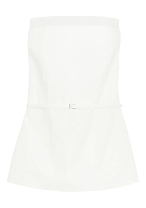 GIA STUDIOS belted bandeau top - White