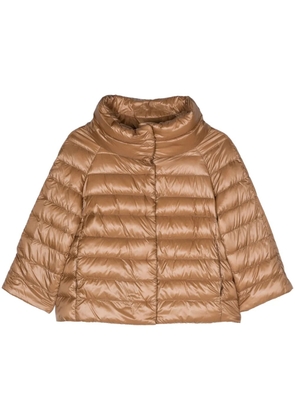 Herno funnel-neck puffer jacket - Gold