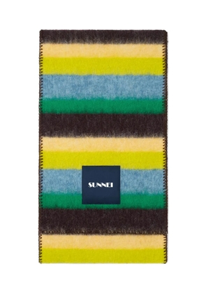 Sunnei multicolour stripes scarf - Yellow