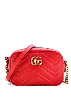 Gucci Pre-Owned GG Marmont Shoulder Bag Matelasse Leather Mini crossbody bag - Red