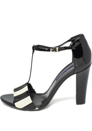 Polo Ralph Lauren Vintage leather heeled sandals - Black